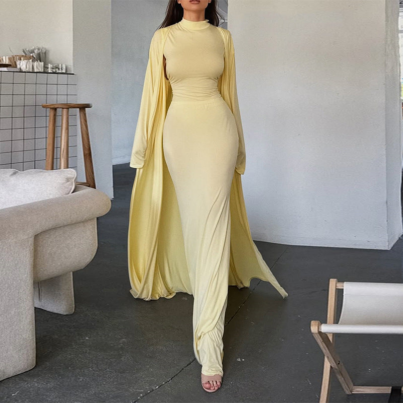 Women's Vest And Skirt Three-Piece Set