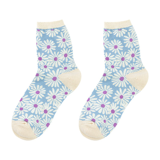 Winter Creative Small Daisy Flower Women's Socks