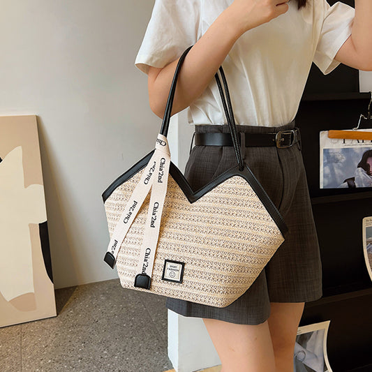 Stor dame shopper- og pendler-håndtaske