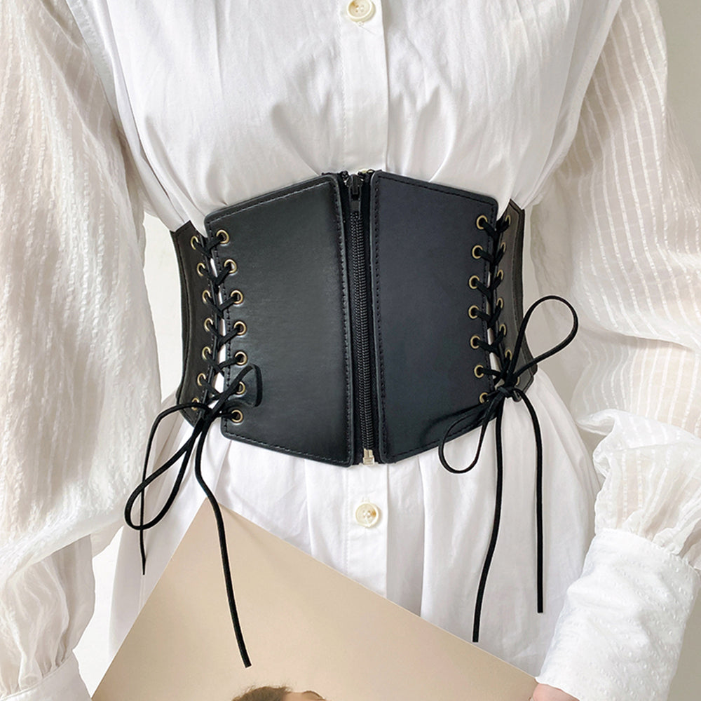 Extra Wide Girdle Ladies Lace Up Fashion