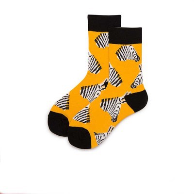 Novelty Funny Men Graphic Socks Combed Cotton Oil Painting