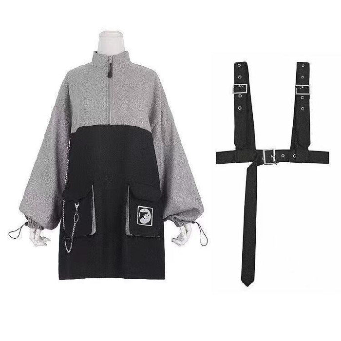 Women's Fashionable Simple Detachable Suspender Skirt
