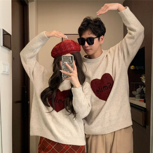 Christmas-themed Cozy Sweater Loose-fitting New-style Laid-back Knit Cardigan