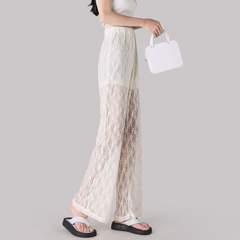 Ice Silk Leisure Narrow Wide-leg Pants