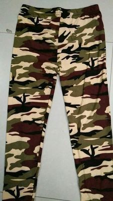 Leggings med camouflagemønster