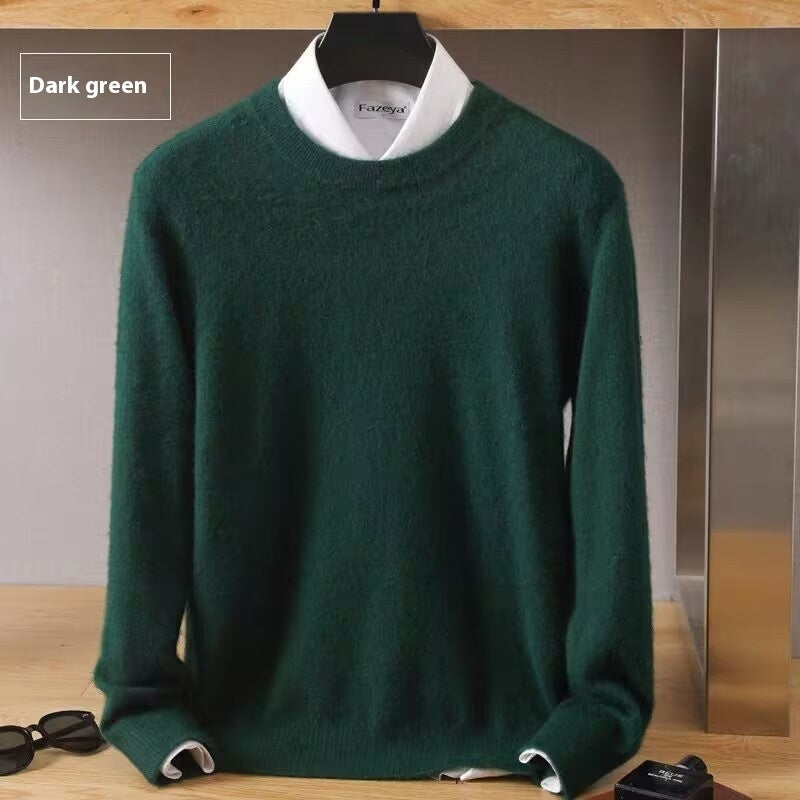 Round Neck Sweater Loose Oversized Knit Sweater