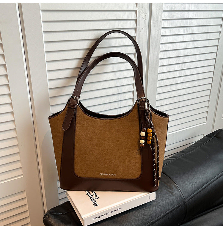 Womens Retro Commuter Tote Shoulder Bag
