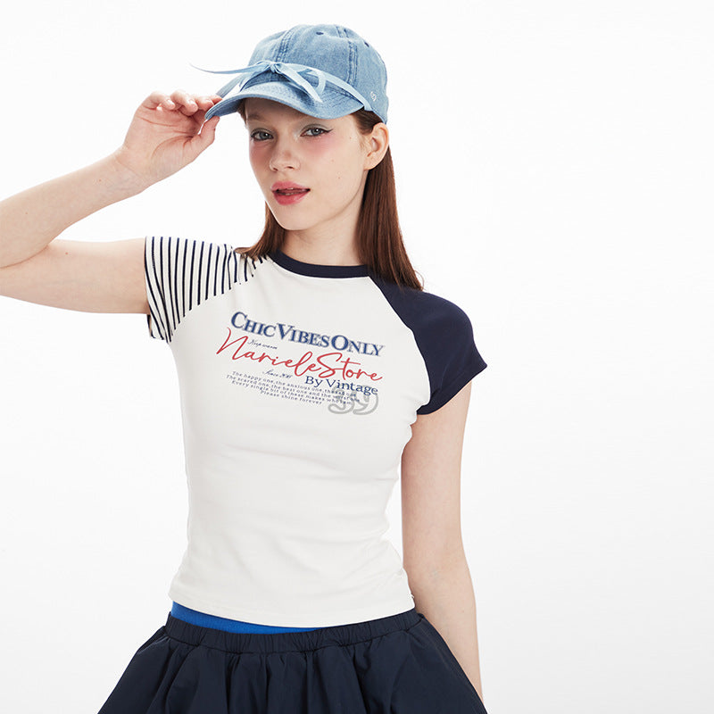 Letter Short-sleeved T-shirt Women's Top