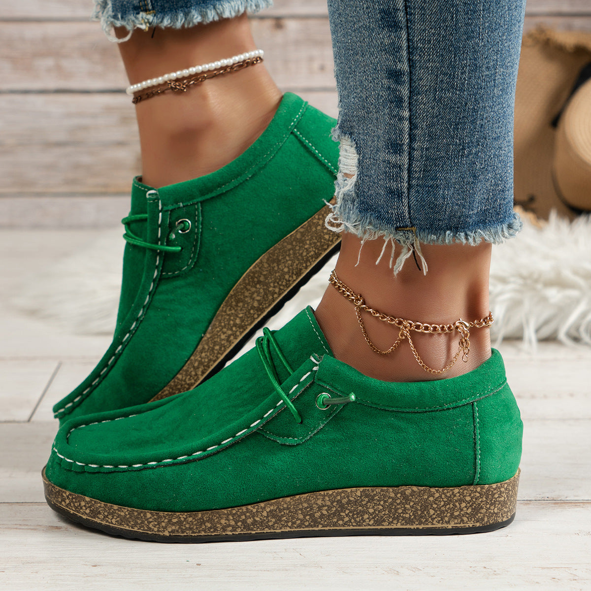 Women's Elastic Slip-on Casual Shoes