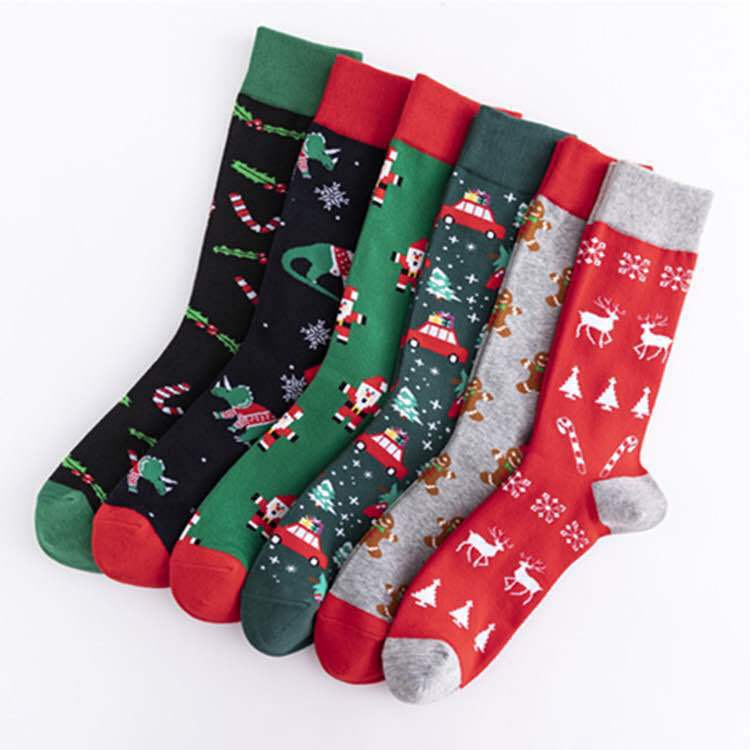 Christmas Element Casual Trend Men's Socks