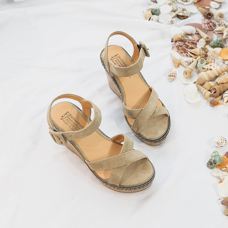 Wild Comfortable Sponge Platform Sandals