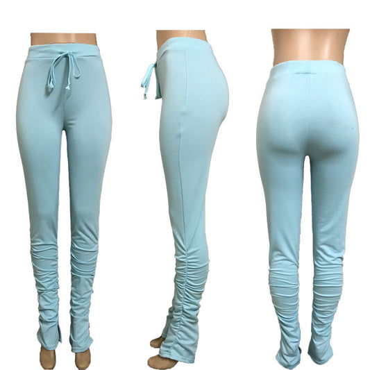 Elastic waist casual pants