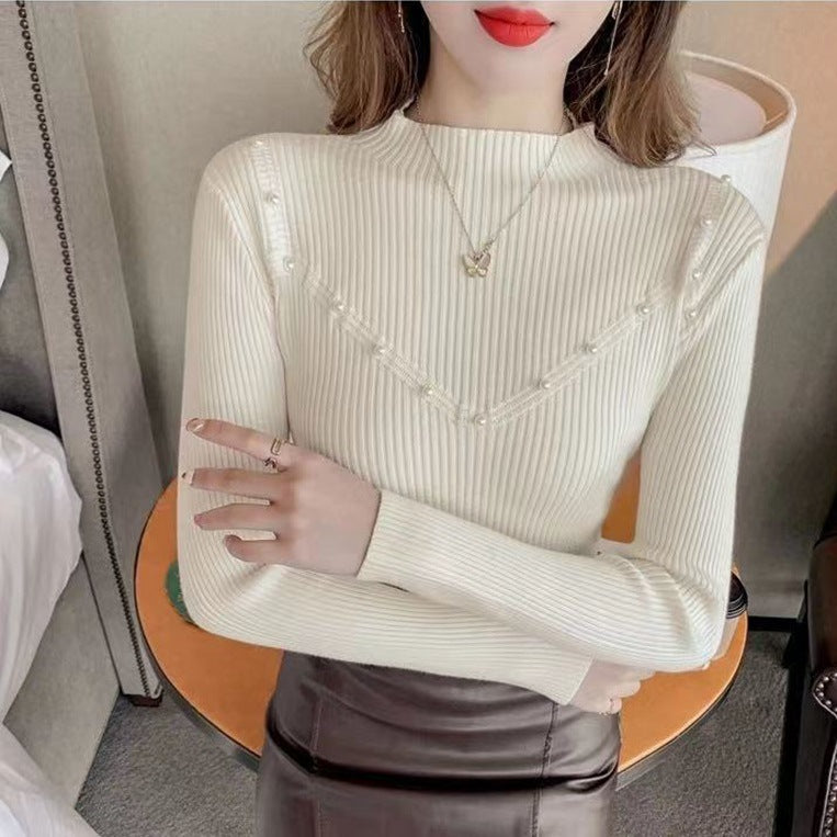 Slim Bottoming Shirt Women's Tight High Sense