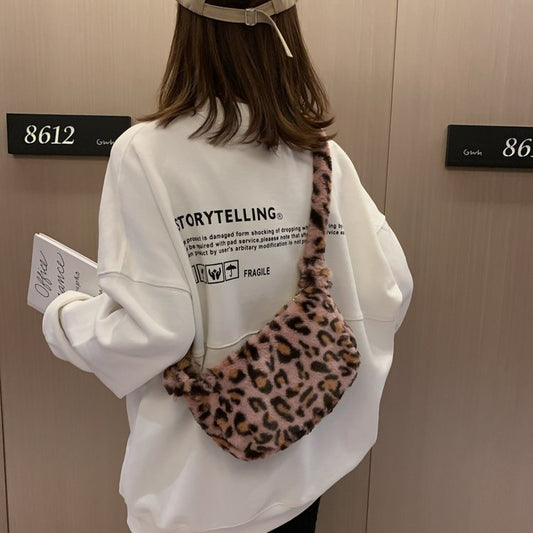 Plush Bag Women Autumn And Winter One-shoulder Handbag