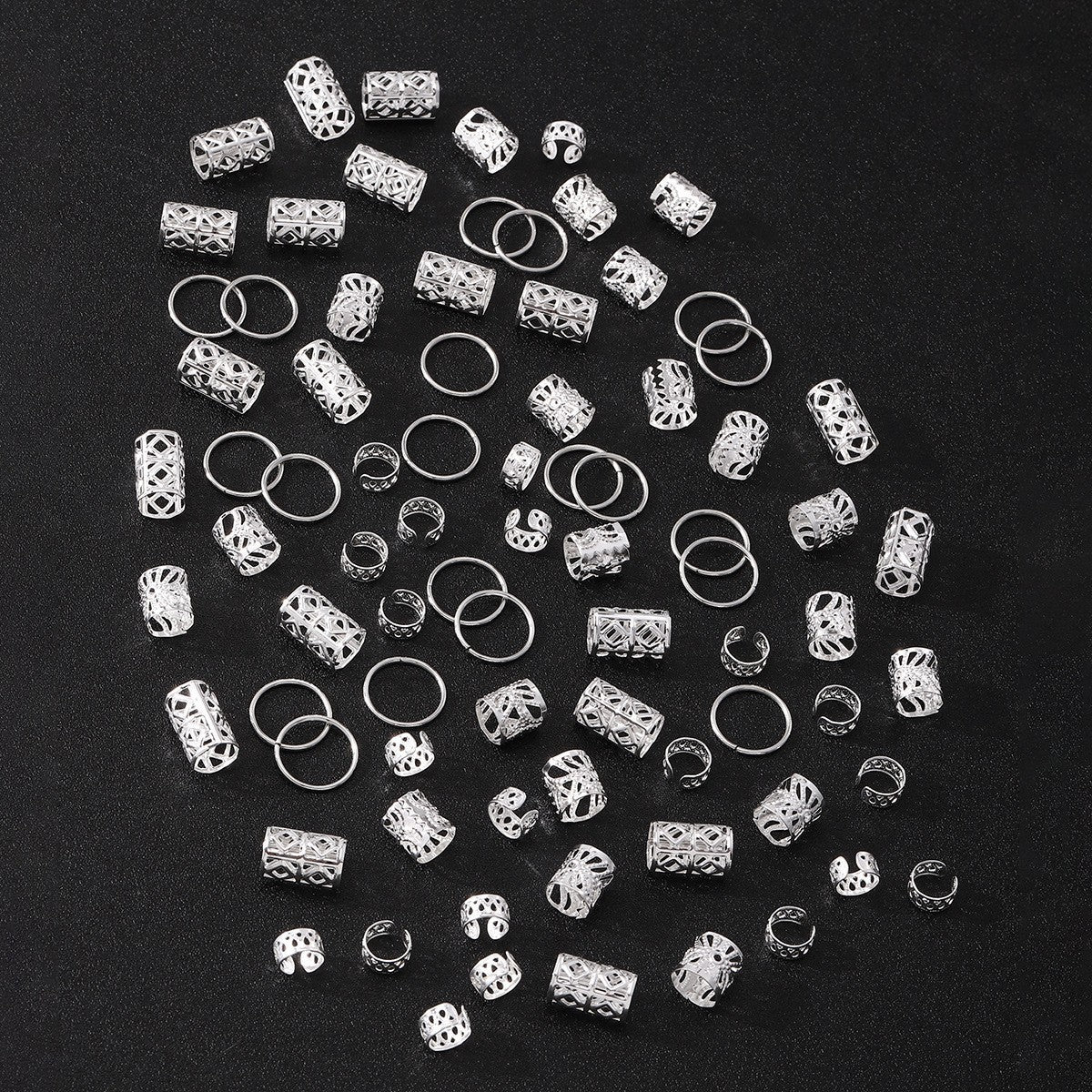 Women's Fashion Metal Circle Trendy Ponytail Hair Clip