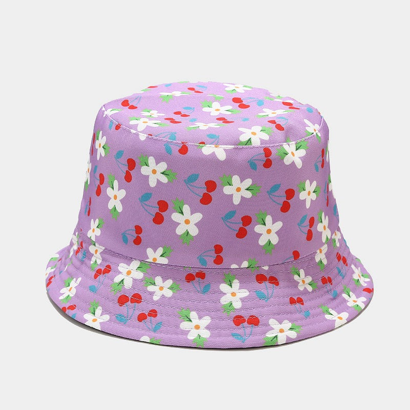 Fruit Pattern Bucket Hat Men And Women Outdoor Casual Sun Hat