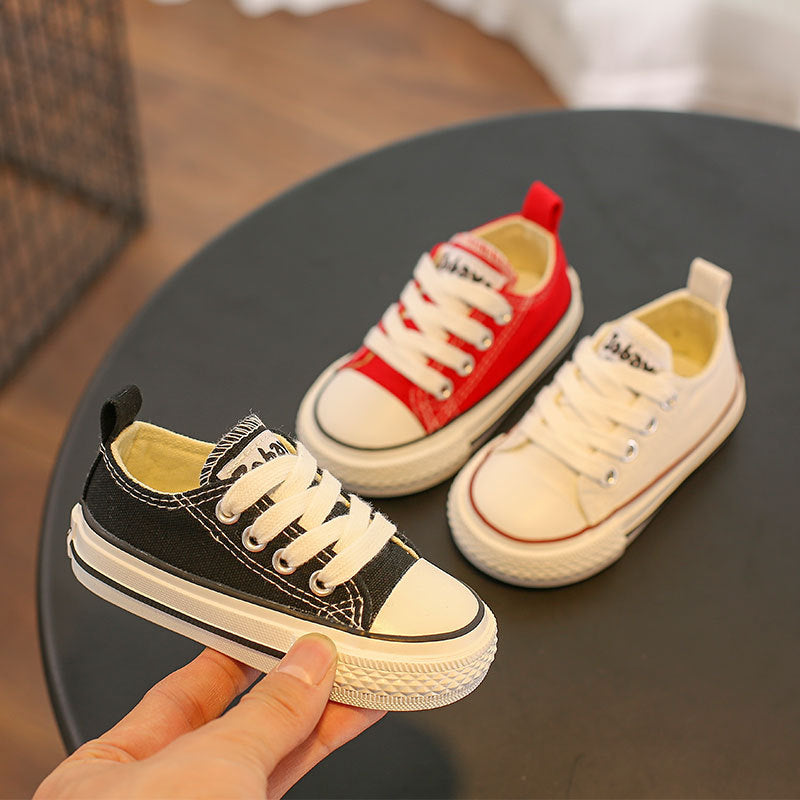 Children's Canvas Soft Sole Solid Color Casual Shoes
