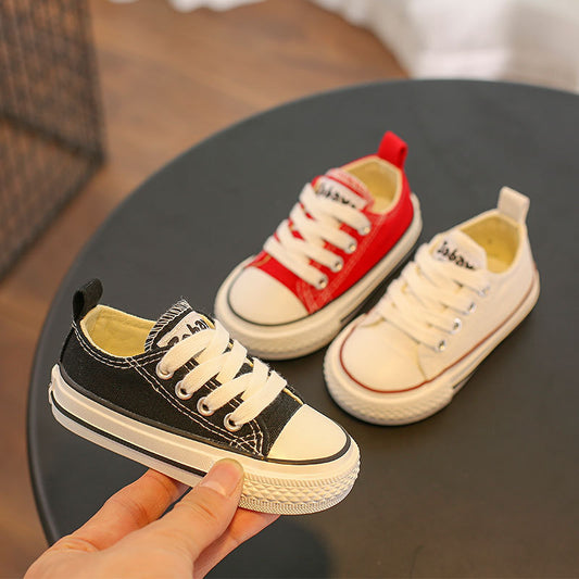 Children's Canvas Soft Sole Solid Color Casual Shoes