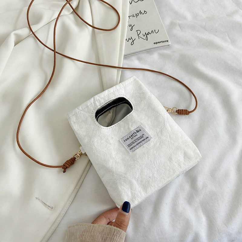 Small Fashion All Match Kraft Paper Mobile Phone Bag