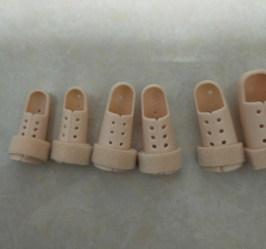 Hard plastic splint fracture corrector hammer-shaped rehabilitation smoked finger fixed sleeve