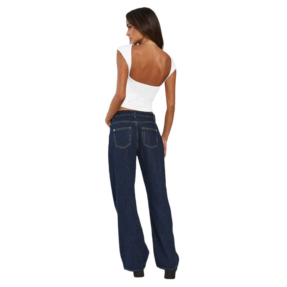 New Round-neck Sexy Backless Women's Top