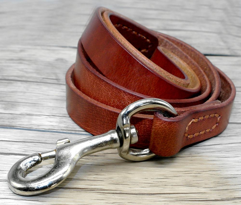 Cowhide Leash Pet Supplies For Walking Medium And Large Dogs