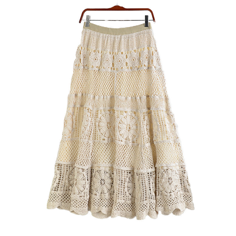 Women's Fashion Loose Hollow Handmade Skirt
