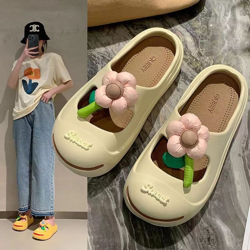 Lazy Slippers Lukkede Tåer til Dame i Moderne Sødt Design