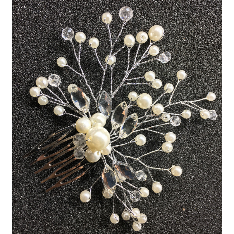 Bridal Headdress Pearl Hair Comb Wedding Bridal Accessories European And American Hot Sale Headdress Factory Direct Wholesale