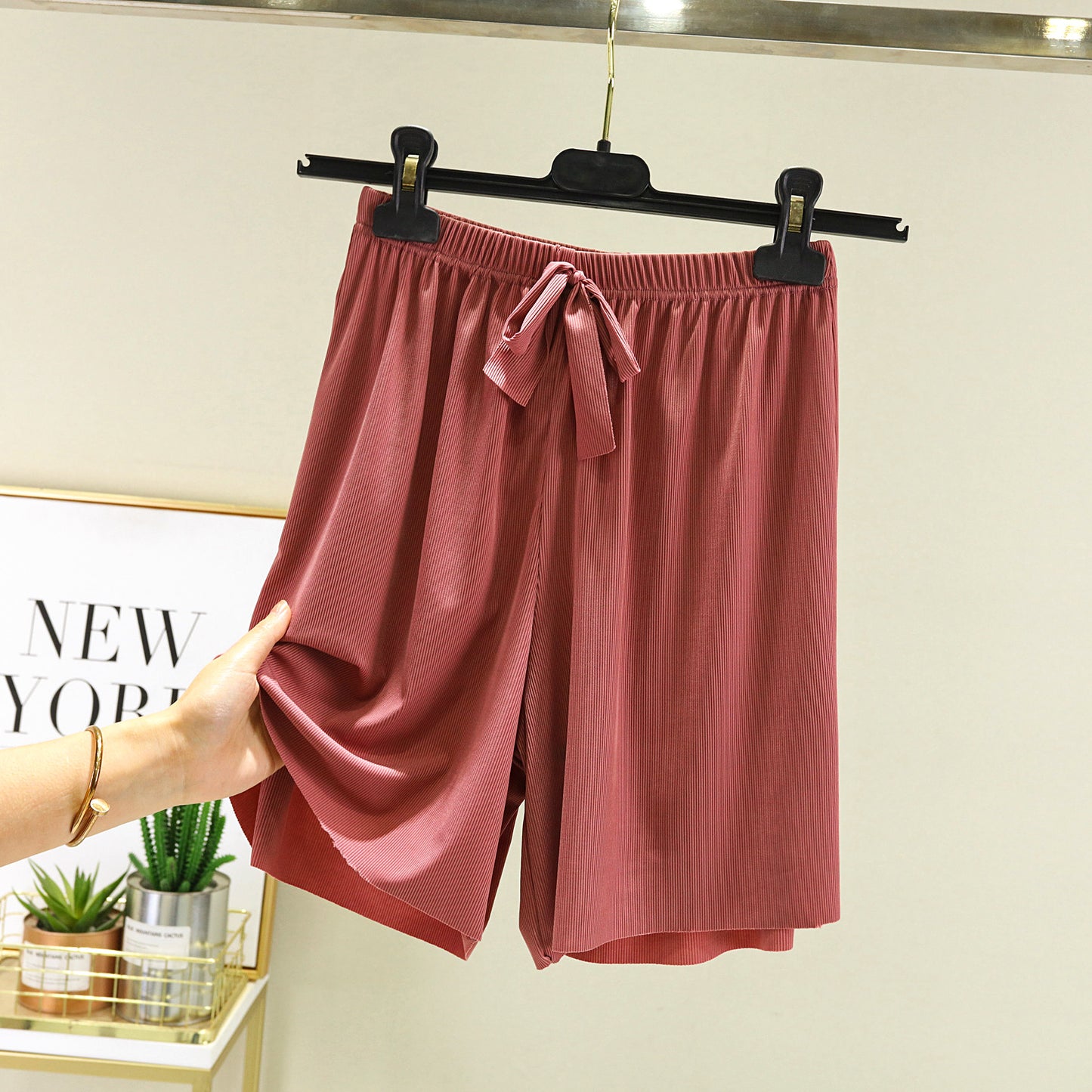 Women's Loose-fitting Casual Ice-silk Pants