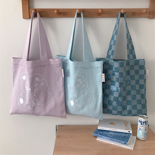Women's Single Shoulder Portable Light Literary Cloth Bag
