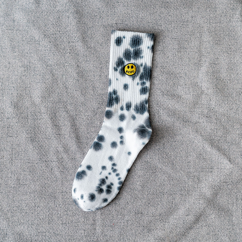 Smiley Socks Female Middle Tube Harajuku Male Street Trend