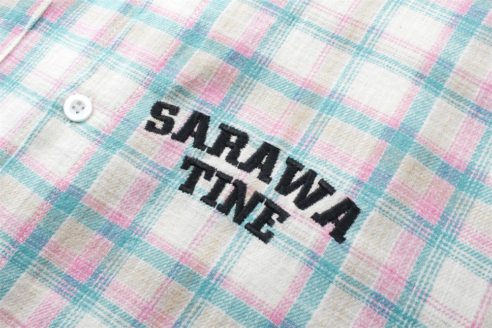 American Plaid Long-sleeved Shirt Men's Spring And Autumn Street