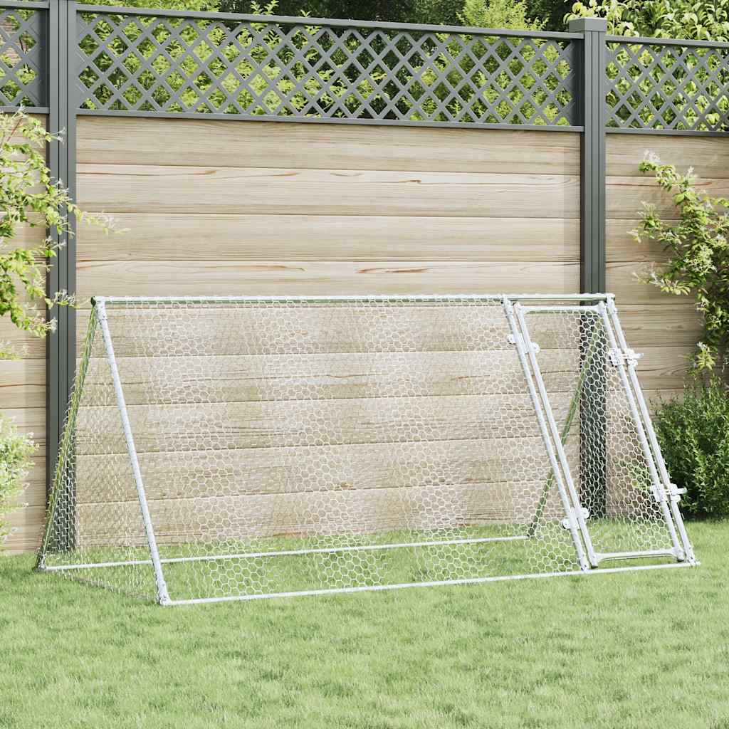 Chicken Cage Silver 200x Galvanized   Chicken Cage Silver