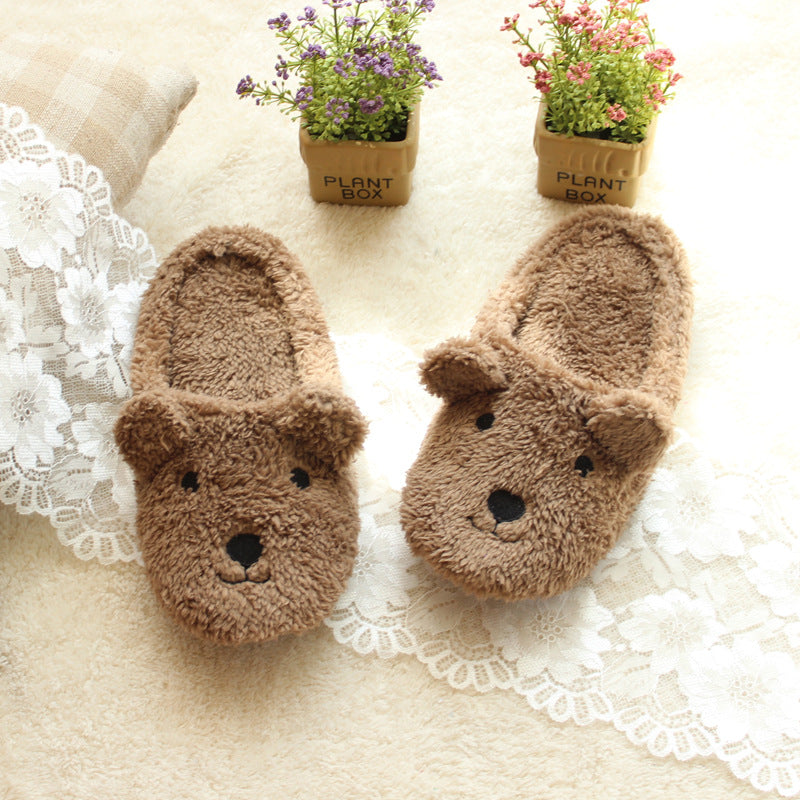 Autumn And Winter Cartoon Home Indoor Plush Slippers