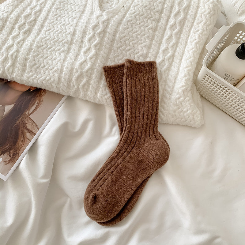 Women's Warm Wool Socks Fleece-lined