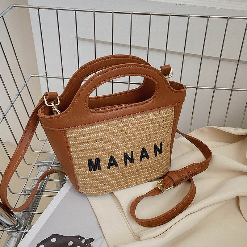 New Fashion Straw Vegetable Basket Style Women's Bag