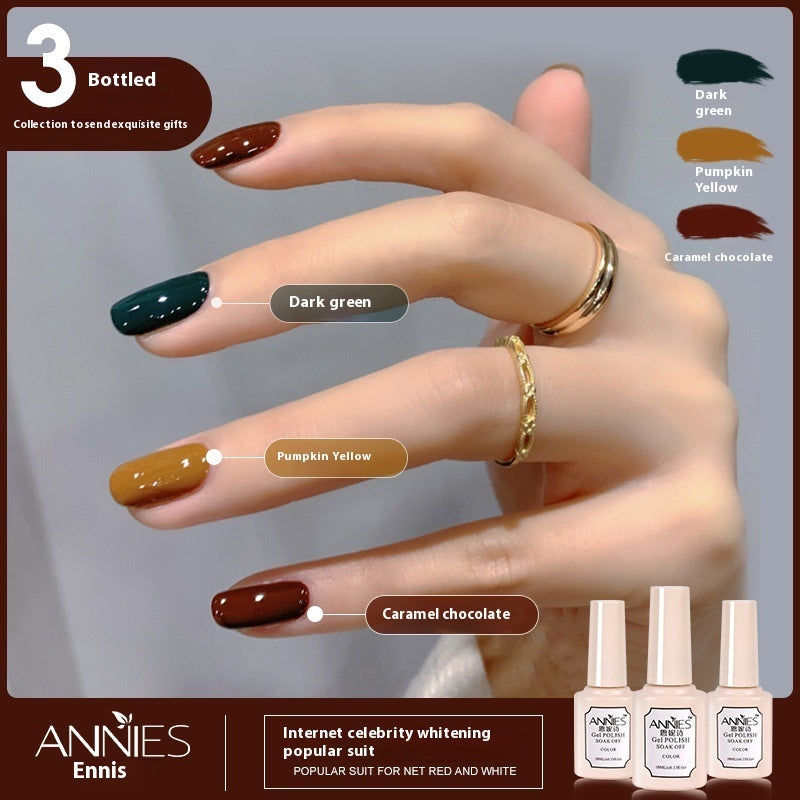 Women's Three-color New Ice Jelly Nude Color Gel Nail Polish Suit