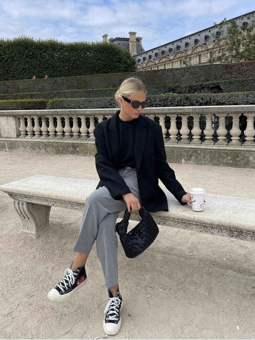 Simple Grey High-waisted Trousers With High Quality And Thin New Casual Autumn Women