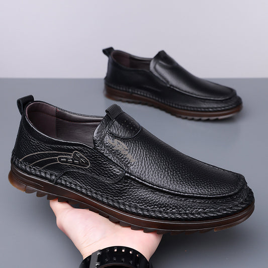 Men's First Layer Cowhide Driving Shoes