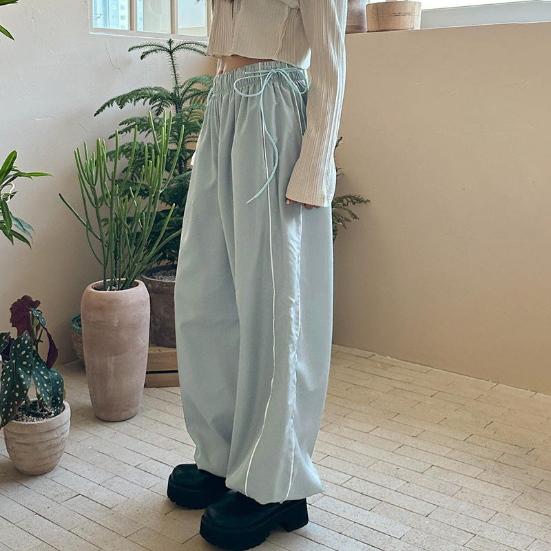 Women's Fashionable Woven Casual Trousers