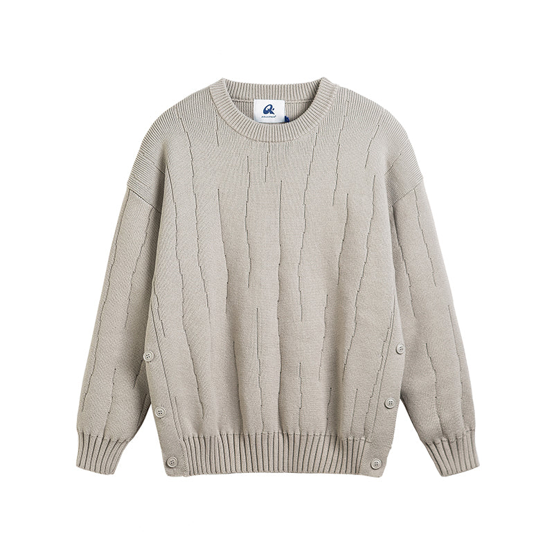 Winter Retro College Style Personalized Solid Color Sweater For Boys And Girls