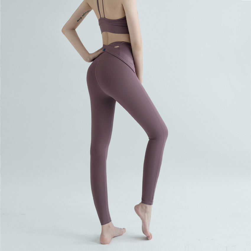 New High Waist Yoga Women's Peach Hip Sports Tights