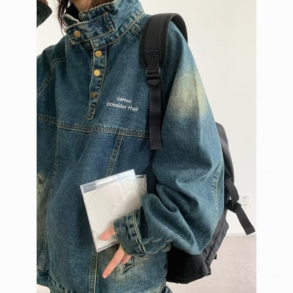 Men's And Women's Loose Leisure Workwear Coat