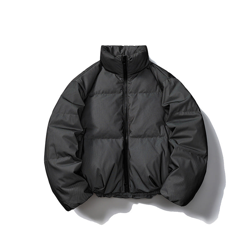 Mechanical Style Winter Down Jacket Women's White Duck Down Thickened Reflective Coat