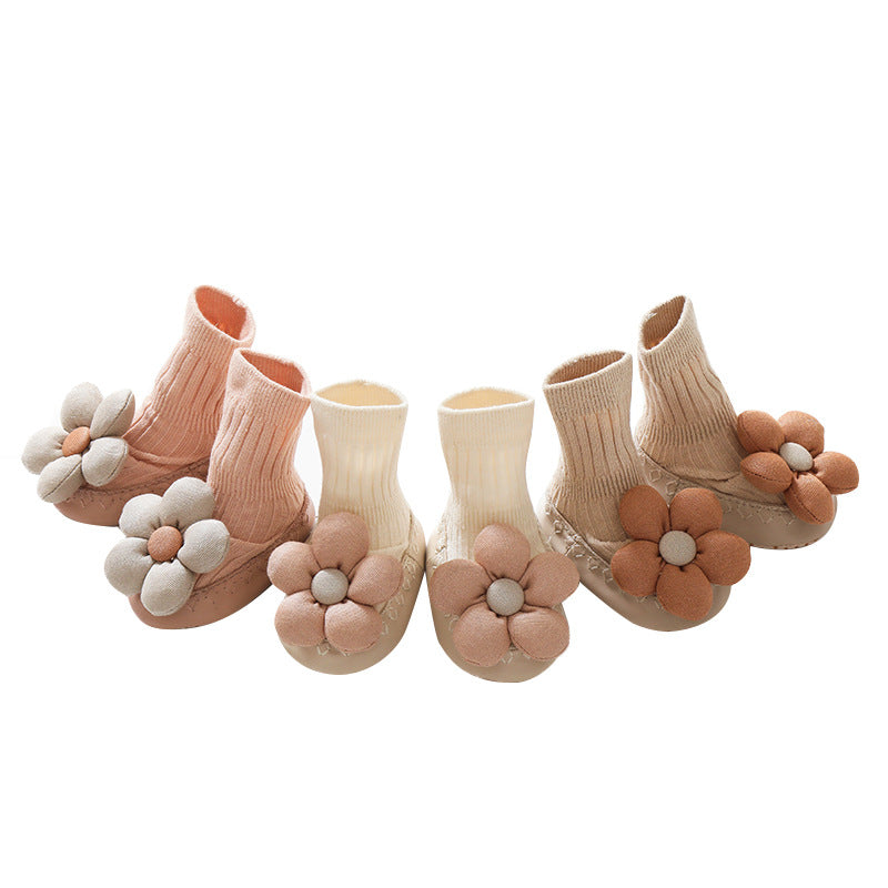 Korean Style Three-dimensional Flower Ankle Sock