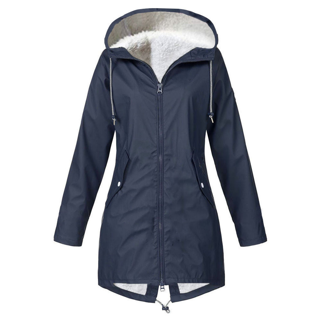 Cotton-padded Clothes Waterproof Windproof Fleece Padded Coat