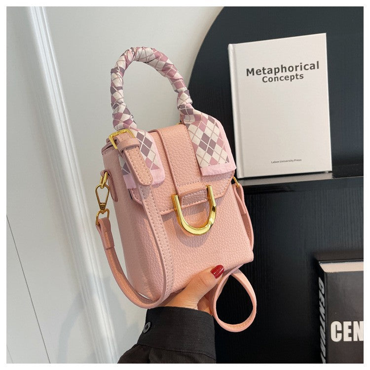 Nyt Fashion Halstørklæde Dekoration Håndtaske Dame Alsidig Crossbody