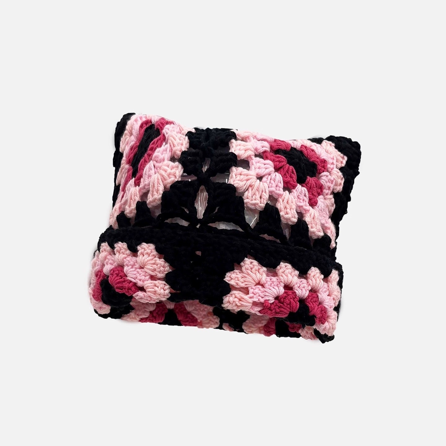 New Cat Ear Mosaic Knitted Hat Children