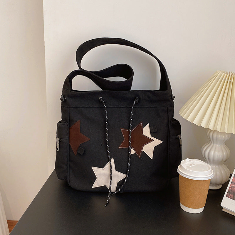 Fashion American Retro Large Capacity Shoulder Messenger Bag
